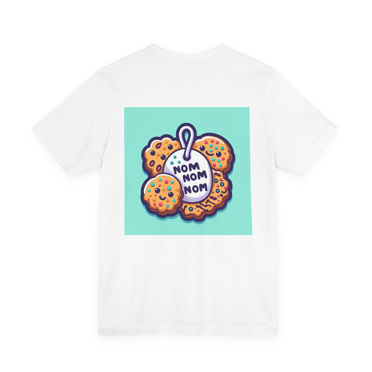 Nom Nom Nom Cookie Tee (Teal Print)